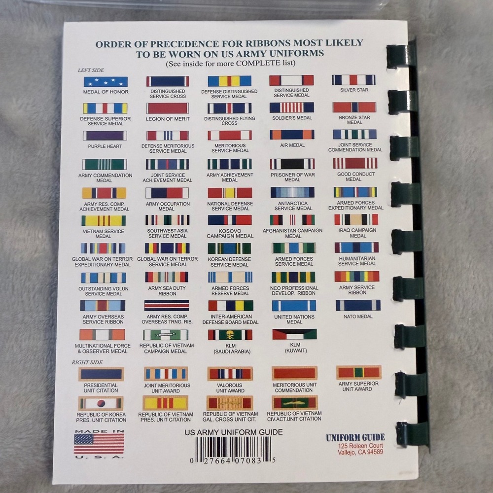 Look Sharp US Army Uniform Guide 2012 Ruler Templates Complete Kit ASU ACU - Picture 6 of 8